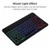 10" Wireless BT Keyboard Ultra-thin Rechargeable Mixed Light - Image 2