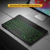 10" Wireless BT Keyboard Ultra-thin Rechargeable Mixed Light - Image 3