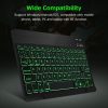 10" Wireless BT Keyboard Ultra-thin Rechargeable Mixed Light - Image 5