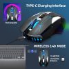 Hxsj L99 2.4G Wireless Rechargeable Keyboard Mouse Combo 96 Keys - Image 9