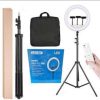 18 Inches LED Selfie Ring Light Dimmable Photography Ringlight Fill Lamp With Adjustable Tripod & Remote Controller & Storage/Carrying Bag For Production Of TikTok, Instagram, Facebook, WhatsApp Short Video - Image 2