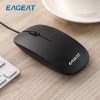 EAGEAT Ultra-thin Portable Wired Silent Office Mice USB Mouse - Image 2