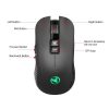 Hxsj Wireless Mouse Rechargeable Mice Optical 3600DPI - Image 9