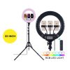 Unique 22'' Selfie Ring Fill Led Light & Projection Stand - Image 2