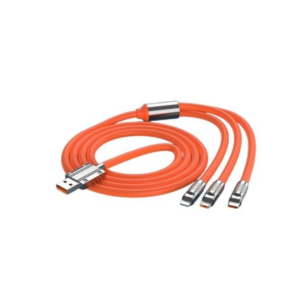 Three-in-one Data Cable-orange