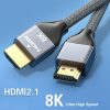 8K 60HZ HDMI Cable 2.1 HDMI Braided Cord-48Gbps - Image 2